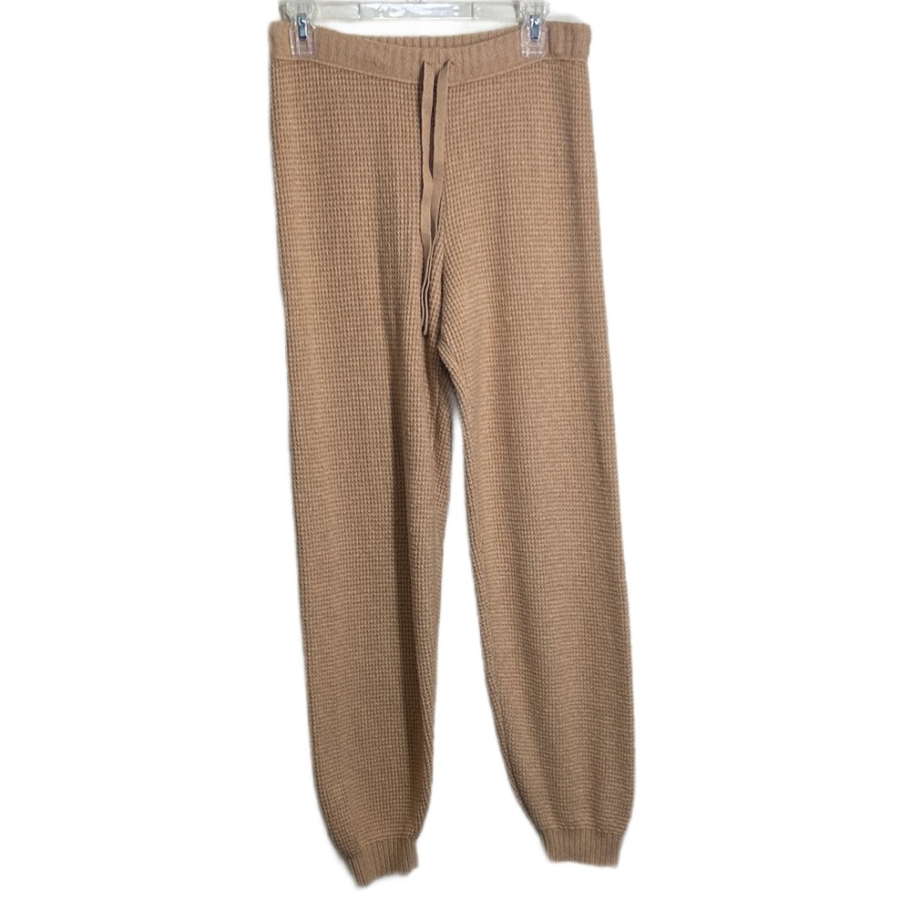 Aerie Cozy Tan Knit Joggers - Picture 7 of 8